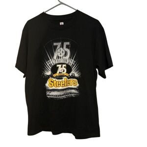 Pittsburgh Steelers 75th Anniversary 1933-2007 Vintage Size Medium T-Shirt